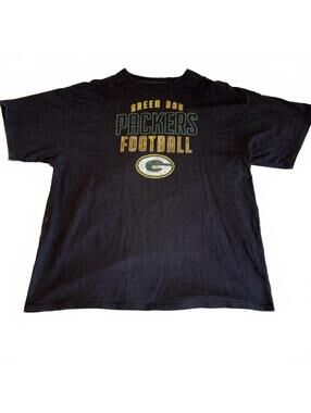 NFL Green Bay Packers Football Camo Letter Black T-Shirt Men’s XXL Sport Active